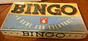 Vintage 1950's WHITMAN Bingo Game Set # 3033 Wooden PCs. Set #4 w/ Box - Picture 1 of 4