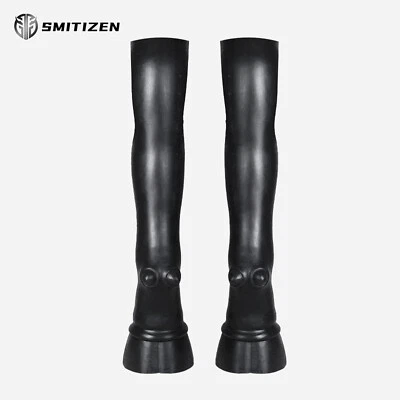 Smitizen Silicone Long-leg Horse Hoof Boots Costumes for Halloween Party Cosplay - Image 1 of 4