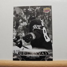 2023-24 Upper Deck Series 1 Hockey Jake Sanderson UD Canvas Black & White # C56