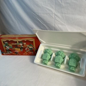 Vintage 80s Avon Christmas Elf Soap Holiday Unused In Original Box Elfkins - Picture 1 of 4