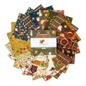 Charm Pack 5" Stacker 42pc Riley Blake "Up On The Housetop" Christmas - Picture 1 of 2