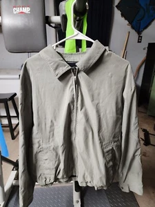 Clairborne Men’s Full Zip Jacket Color Green Size L Microfiber - Picture 1 of 4