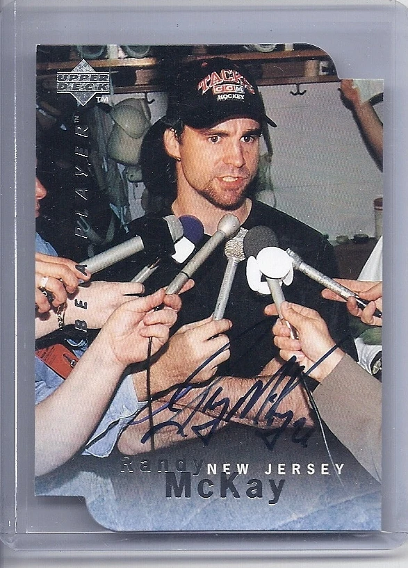 1995-96 BE A PLAYER RANDY McKAY DIE CUT AUTO BAP SIGNATURE UPPER DECK S52 - Image 1 of 1