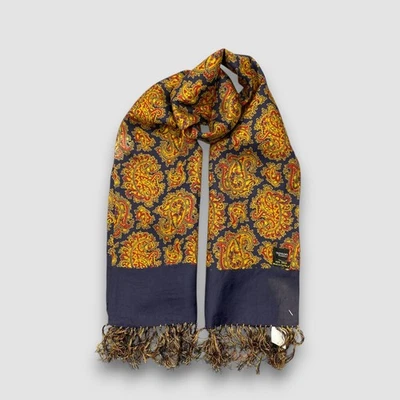 Vintage Simpson SILK Scarf Classic Fringe Christmas Winter Neckwear Scarves - Image 1 of 4