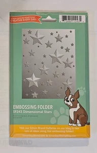 Simon Says Stamp Dimensional Star Embossing Folder and Stencil Set - Picture 1 of 3