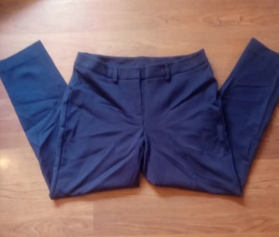 LANDS' END Ladies Navy Blue Mid Rise Ankle Pants 4P 4 P S - Image 1 of 4