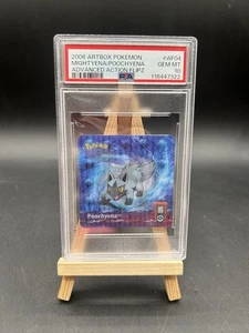 Pokemon Artbox Advanced Action Flipz 2006 AF04 Poochyena Mightyena PSA 10 Pop 1 - Picture 1 of 3