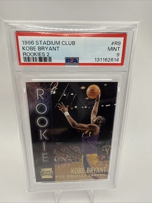 1996 体育场俱乐部科比布莱恩特新秀 2 PSA 9 — 第 1/4 张图片