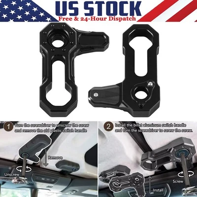 Travas de teto Freedom Top em forma de L travas para Jeep Wrangler JK JKU 07-22 - Imagem 1 de 4