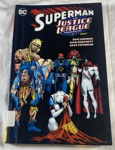 SUPERMAN AND JUSTICE LEAGUE AMERICA VOL. 2 By Dan Jurgens Ex Library Book - Picture 1 of 4