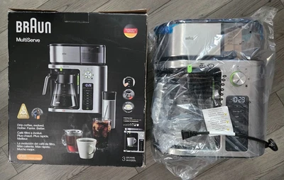 Braun MultiServe Coffee Machine 7 Programmable Brew 10-Cup Coffee #KF9170SI - Image 1 of 4