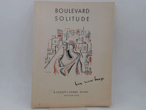 Hans Werner Henze: Boulevard Solitude. Lyrisches Drama in sieben Bildern. Lyric  - Bild 1 von 1
