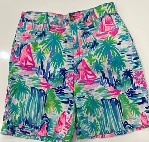 Lilly Pulitzer Boys Bermuda Beaumont Shorts Size 7 - Picture 1 of 7