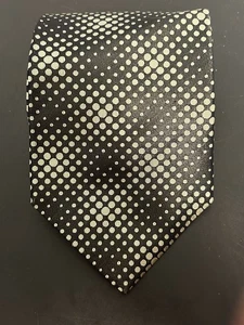 Van Heusen Men’s tie Black Gold Dots 4 X 59 - Picture 1 of 3