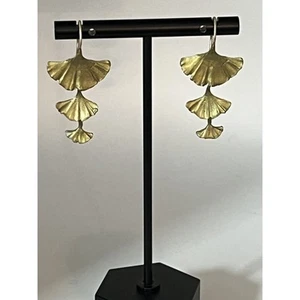 Michael Michaud Ginkgo Triple Drop Wire Ohrringe - Bild 1 von 2