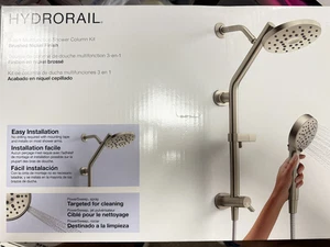 Nuovo sistema doccia Kohler HydroRail 3 in 1 R38001-G-BN nichel spazzolato vibrante - Foto 1 di 4