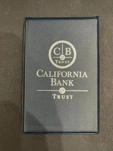NEW UNUSED California Bank & Trust Promotional Vinyl Flip Ruled Lined Notepad - Picture 1 of 3
