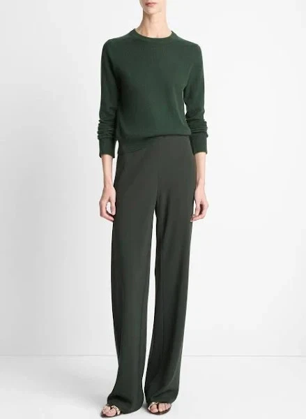 NEW Vince Women's High-Waist Crepe Bias Pant GREEN SIZE XS/100%AUTHENTIC - Image 1 of 4