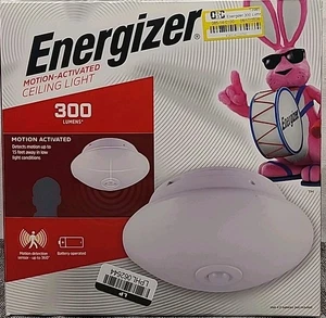 Energizer LED Ceiling Light Motion-Activated Battery Operated White 300 Lumens - Picture 1 of 4