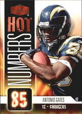 2006 Flair Showcase Hot Numbers #HN2 Antonio Gates - NM-MT
