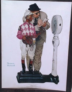 "Weighing In" Norman Rockwell Print - Picture 1 of 1