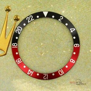 Original Men's Rolex GMT-MASTER II 16700,16750,16760 Black & Red Insert S/S #F24 - Picture 1 of 6