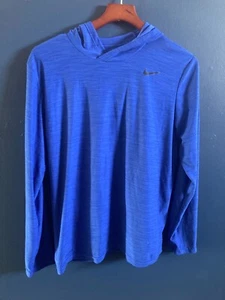 Mens Nike Breathe Dri-Fit Training LS Hoodie Training Pullover 832862-405 Large - Picture 1 of 3