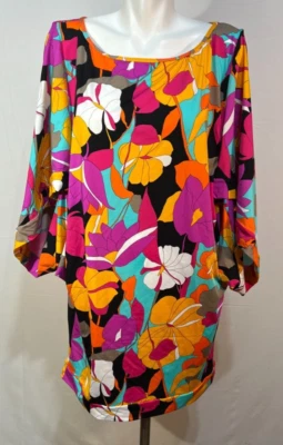 Vestido túnica de playa Trina Turk Gemini para mujer XL NUEVO CON ETIQUETAS NUEVO Foto 1 de 4