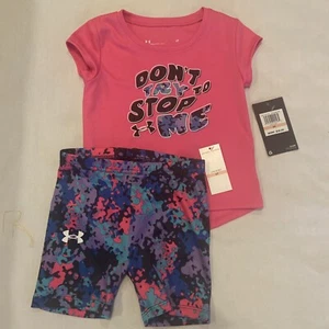 Under Armour UA 2 Piece set outift Pink Size 2T NEW - Picture 1 of 4