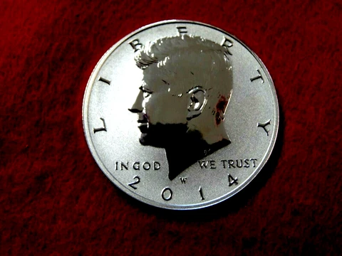 2014 W KENNEDY HIGH RELIEF REVERSE PROOF+ SILVER HALF DOLLAR      ITEM #55R Cover