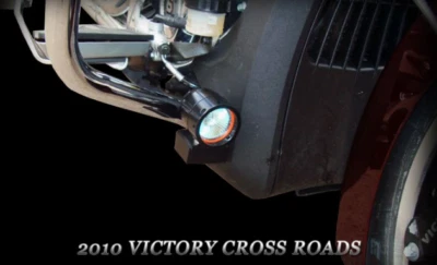 VICTORY CROSS COUNTRY ROADS LOW DOWN DRIVING LIGHT MOUNT BRACKET KIT BLACK - Image 1 of 4