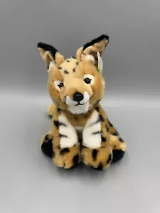 Wildlife Tree Serval Wild Cat Lynx Spotted Realistic Stuffed Animal 10" Plush - Picture 1 of 15