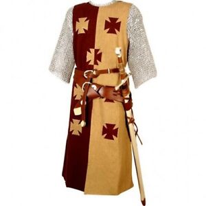 7 Templar Knights Tunic Crusader Surcoat Middle Ages Renaissance Costume SCA