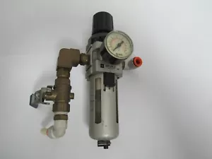 REGULADOR FILTRO DE AIRE SMC NW3000-N03BG-X64 CON VÁLVULA DE CIERRE DE 3/8 - Imagen 1 de 8