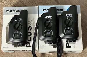 PocketWizard PlusX 3 Pack (Black) Excellent Condition