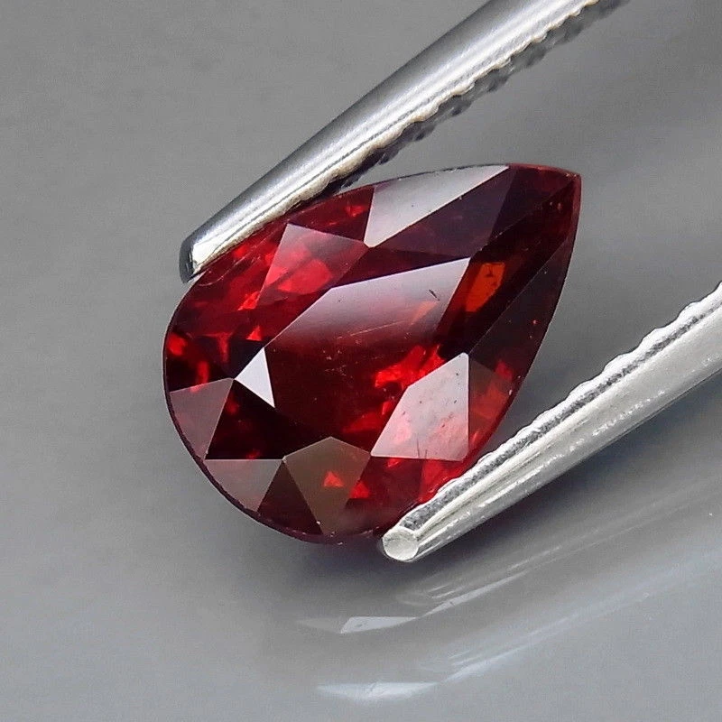 Collana Con Granato Fanta In Argento Massiccio 925 Ciondolo Con - Foto 5