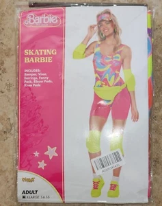 Barbie The Movie Inline Skating Adult Halloween Costume Size Adult Extra Large - Picture 1 of 2