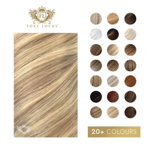 Foxy Locks Volumizer 16"/20" Clip In Echthaar Extensions 50g/60g - 20+ Farben - Bild 1 von 47