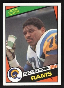1984 Topps Jackie Slater Rookie #286 - Los Angeles Rams - HOF RC - Picture 1 of 2