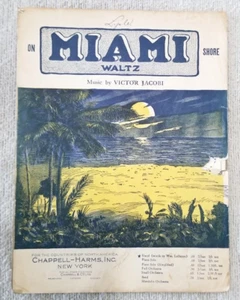 Miami Waltz-Victor Jacobi -  Vintage Sheet Music - Piano, Vocal - 1919 Chappell - Picture 1 of 4