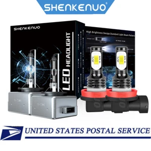 4x Faro LED HID haz alto/bajo para Buick Enclave 2008-2012 + bombillas antiniebla - Imagen 1 de 14