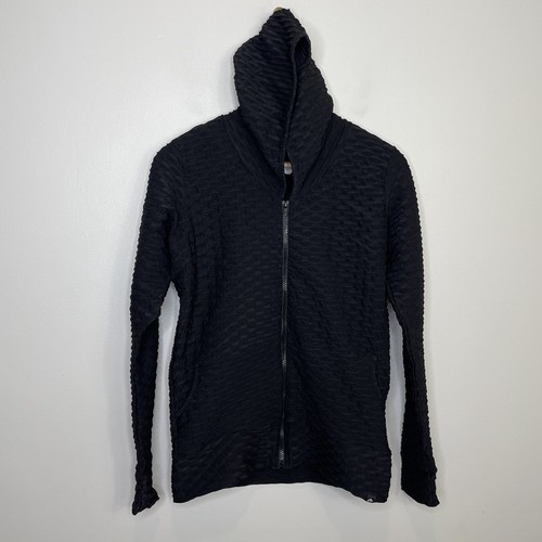 VETEMENTS Felpa con cappuccio anteriore Booty by Brabants nera con cerniera atletica L