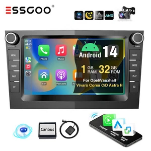 Autoradio Carplay Android 14 NAVI Cam Für Opel Astra G H Corsa C Zafira B Meriva - Bild 1 von 14
