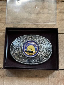 High Rollers Nevada Air Guard Belt Buckle Western W/box New - Foto 1 di 7