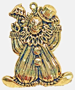 Clown With A Top Hat Charm Pendant, Gold Tone, new (DD1) - Picture 1 of 7