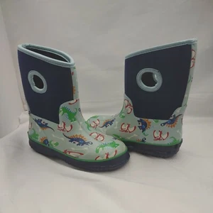 Arianna Lily & Dan Boys Dinosaur Insulated Neoprene Boots Little kid Size 13/1 - Picture 1 of 12
