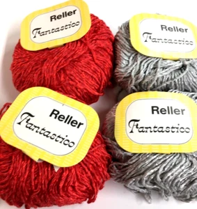 Reller GmbH Fantastico Yarn ~ (LOT OF 4) ~  3.5 oz ~ 126 yd ~ 3.5-4.5  Needles ~ - Picture 1 of 6
