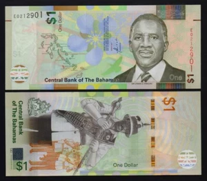 Bahamas –  P#77a 1 Bahamas Dollar 2017 Uncirculated Banknote. - Picture 1 of 1