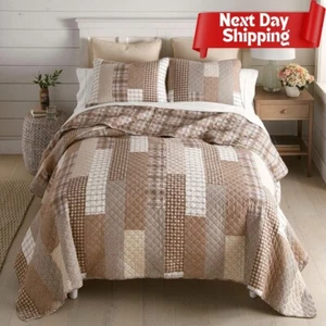 Donna Sharp Twin Bedding Set - 2 Piece - Highland Plaid Quilt Set with Twin - Picture 1 of 7