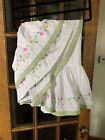 Pottey Barn Embroidered Crib Dust Ruffle/Crib Skirt